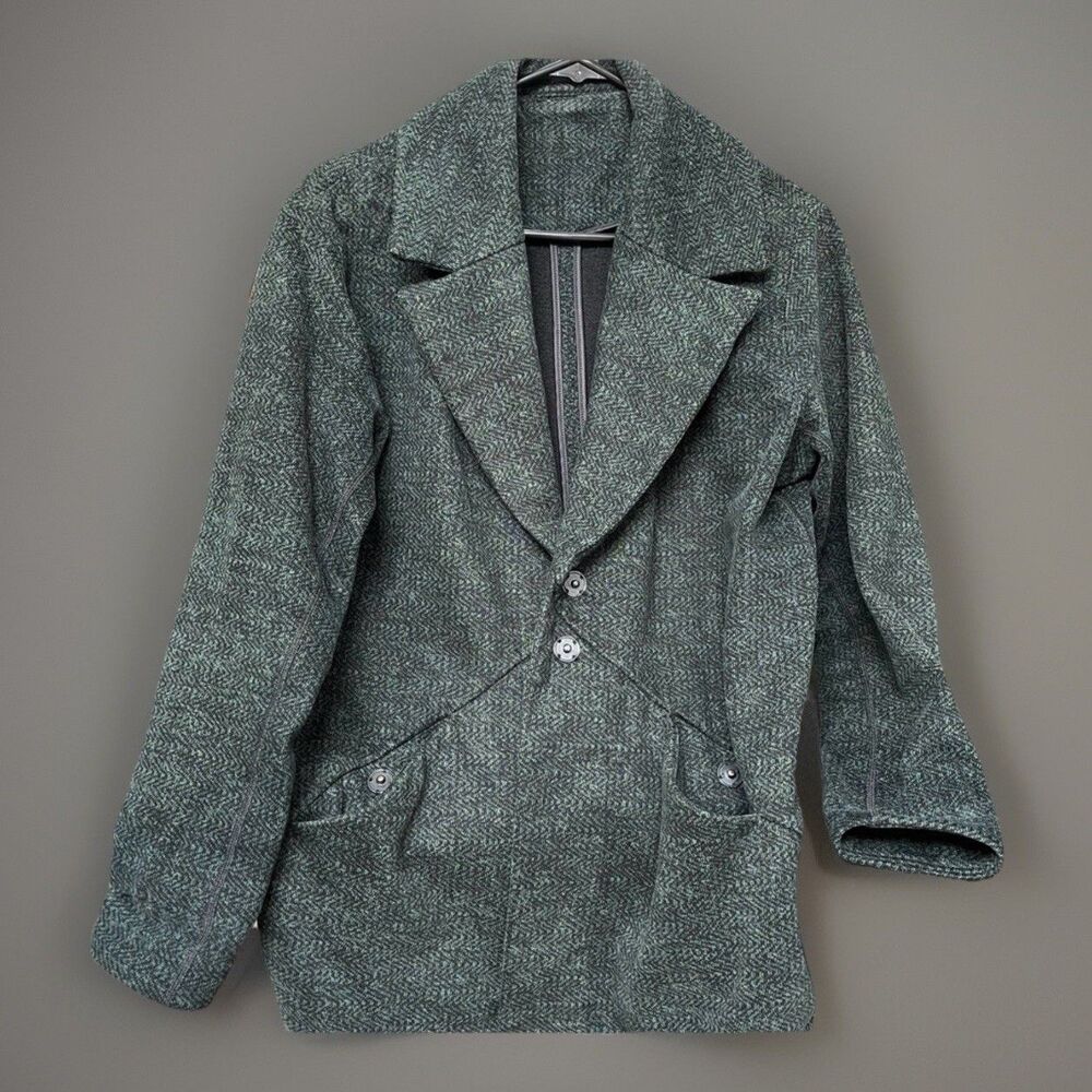 Lululemon Cozy Car Cocoon Coat Deep Jungle Green Black Jacket Womens Size 6
